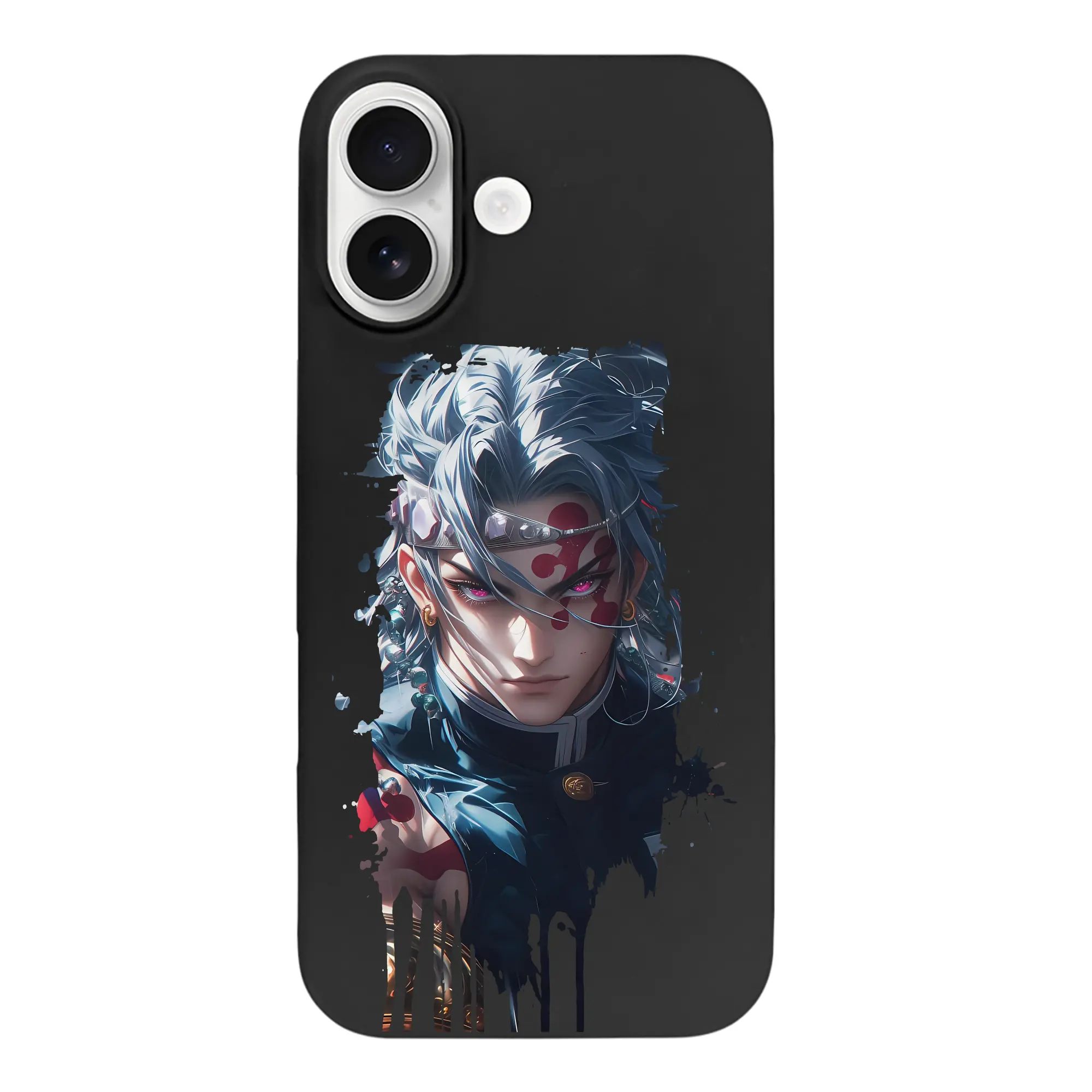 鬼滅の刃 グッズ,宇髄 天元 - iPhone 17 シリーズ シリコンケース 薄型 耐衝撃 指紋防止 ソフトタッチカバー 精密フィット 傷防止 保護ケース iPhone 17/17 Air/17 Pro/17 Pro Max 対応